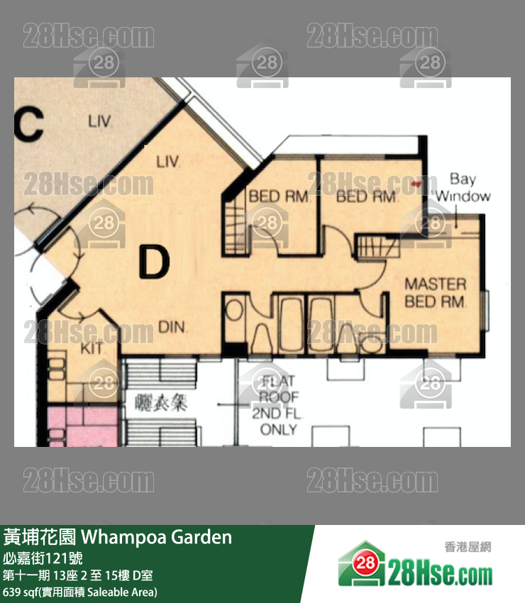 黃埔花園 第十一期13座9樓 D室 平面圖