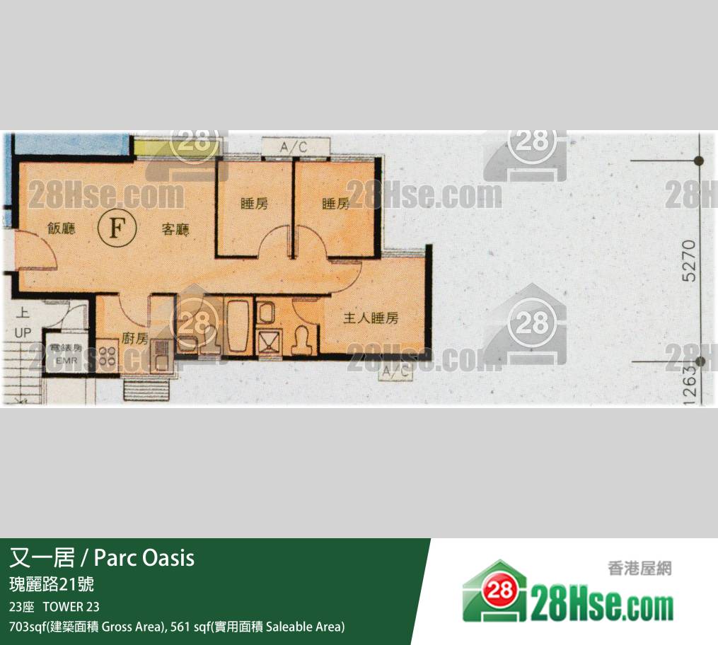 又一居 23座10楼 F室 平面图 又一居 23座10楼 F室 平面图
