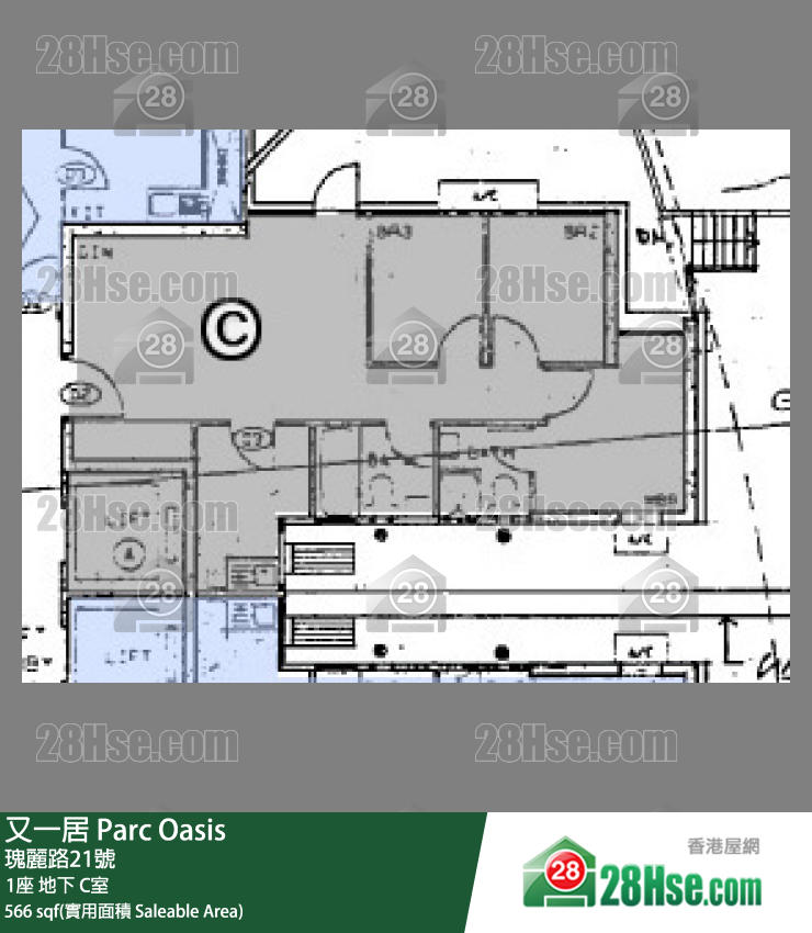 又一居 1座地下 C室 平面圖