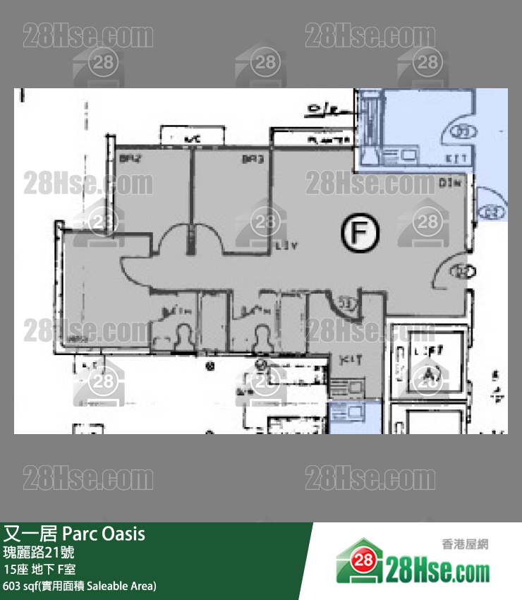 又一居 15座 F室 平面图