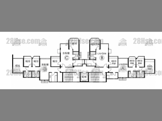 4座 1-4楼 平面图
